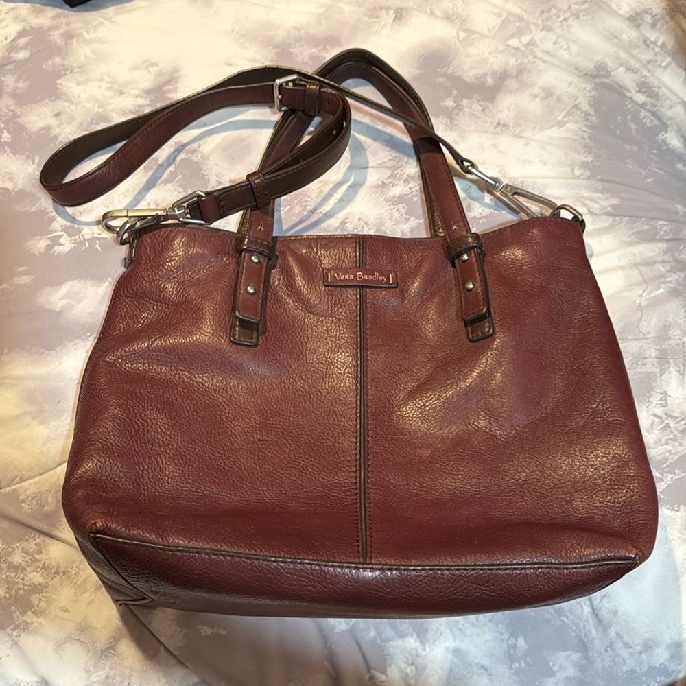 Vera Bradley leather satchel